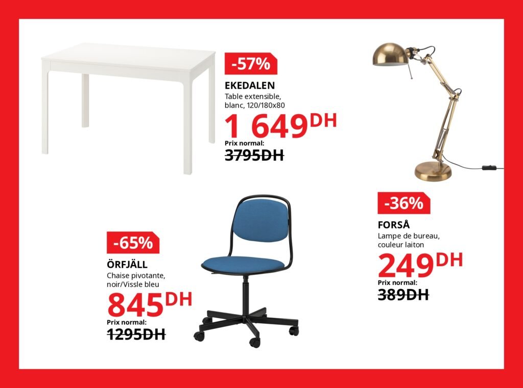 Soldes Ikea maroc -70% jusqu’au 5 janvier 2026