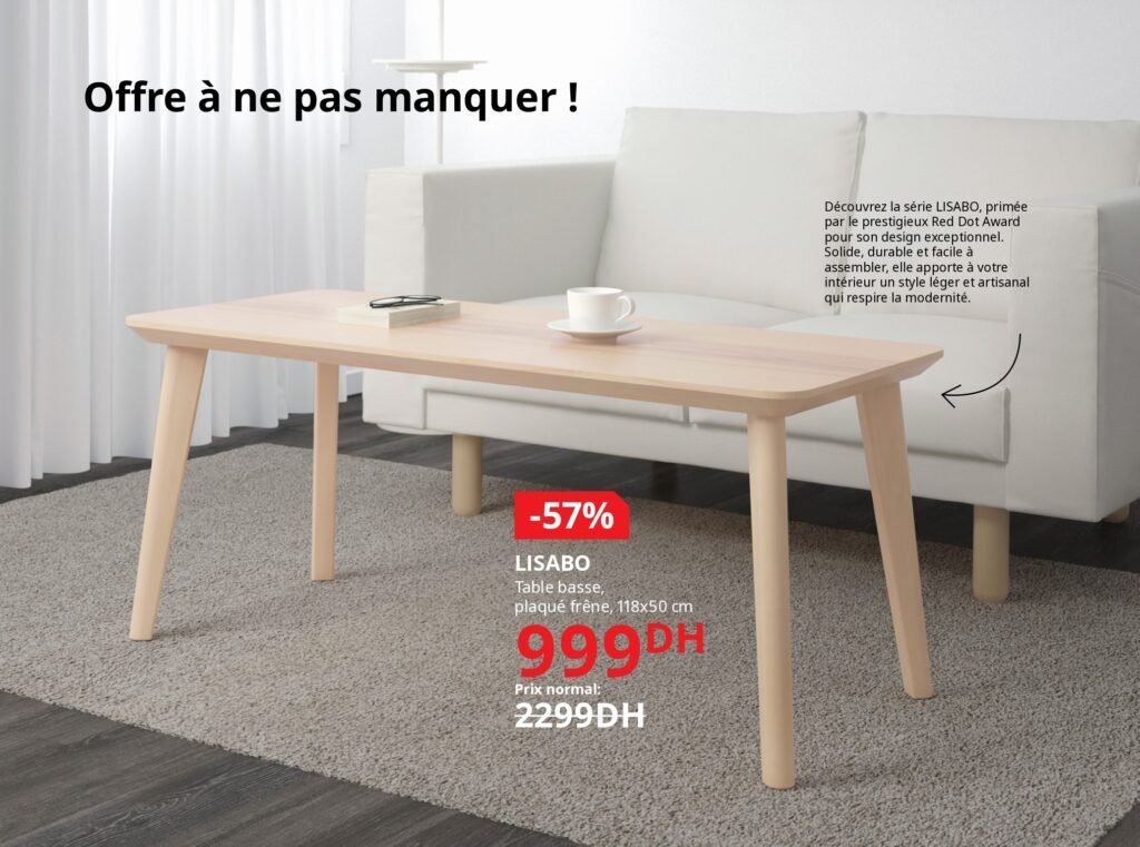 Soldes Ikea maroc -70% jusqu’au 5 janvier 2026