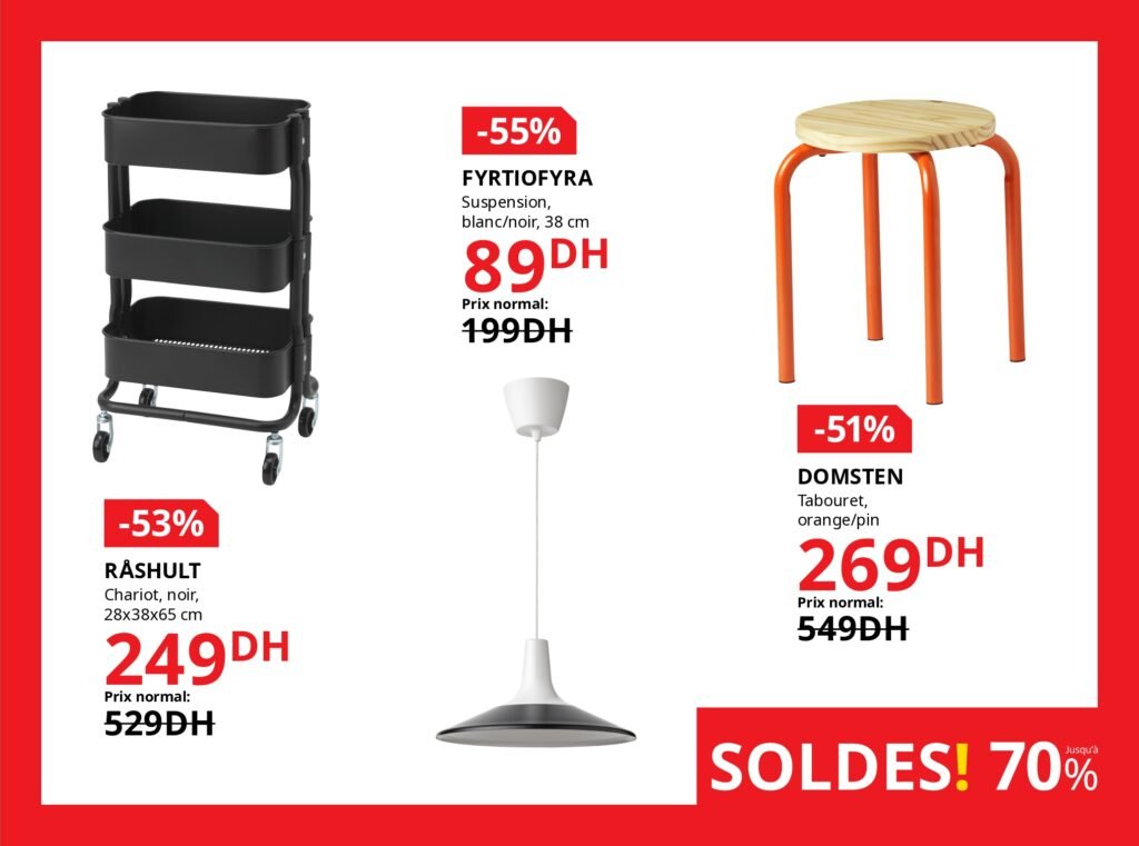Soldes Ikea maroc -70% jusqu’au 5 janvier 2026