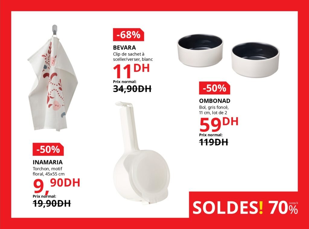 Soldes Ikea maroc -70% jusqu’au 5 janvier 2026