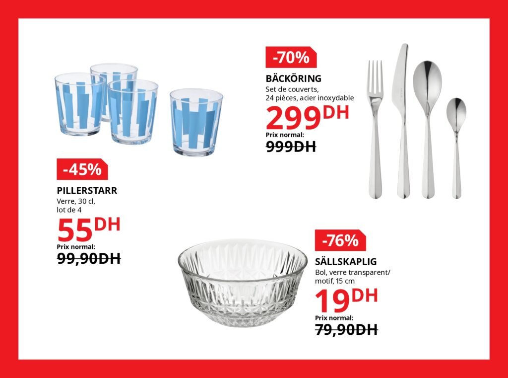 Soldes Ikea maroc -70% jusqu’au 5 janvier 2026