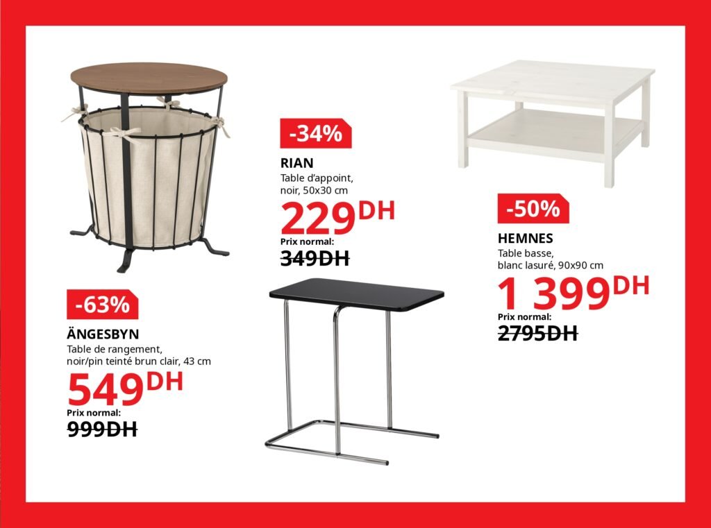 Soldes Ikea maroc -70% jusqu’au 5 janvier 2026