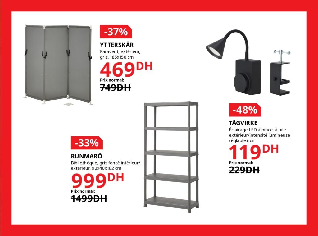 Soldes Ikea maroc -70% jusqu’au 5 janvier 2026