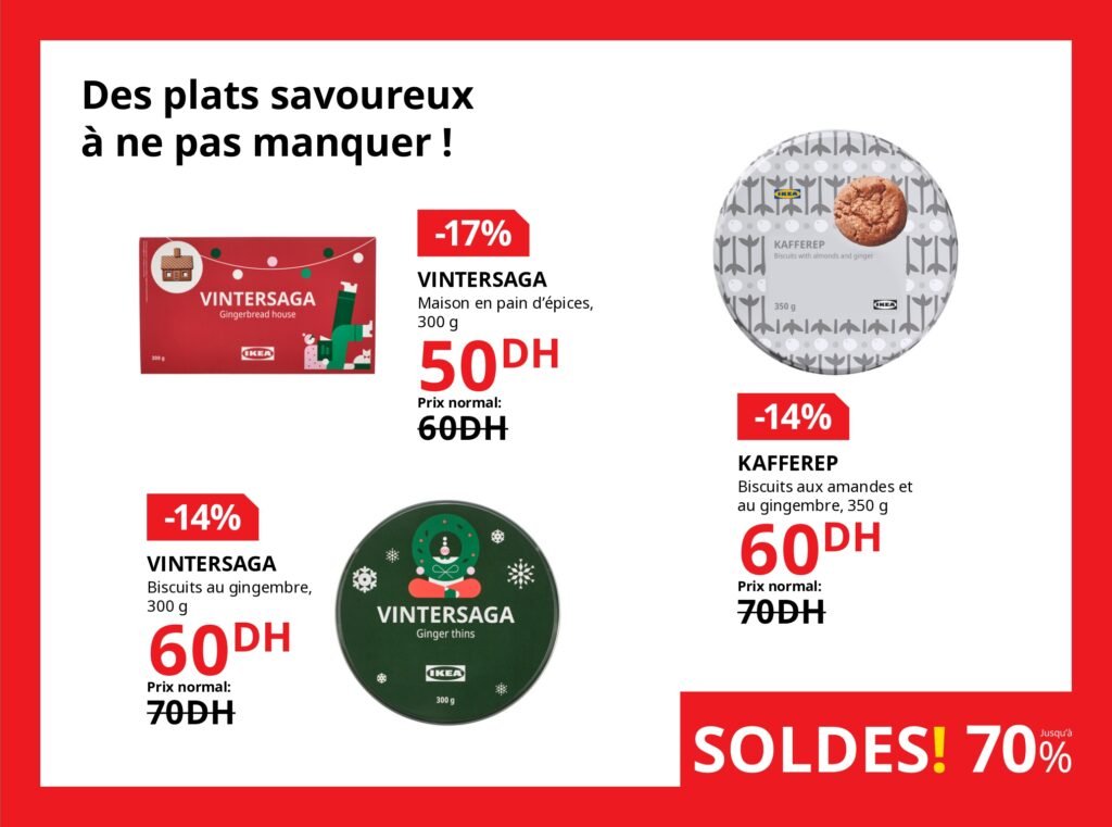 Soldes Ikea maroc -70% jusqu’au 5 janvier 2026