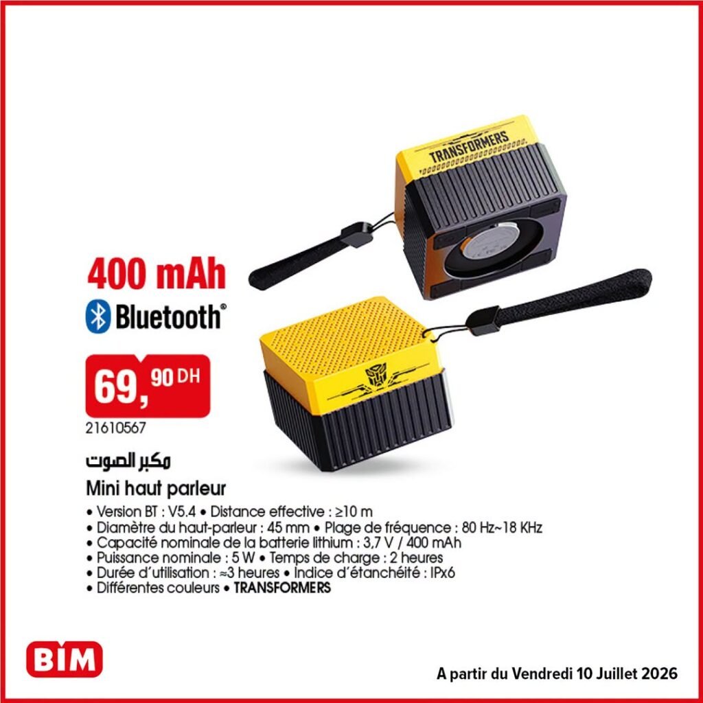 Promotion Bim vendredi 10 Juillet 2026