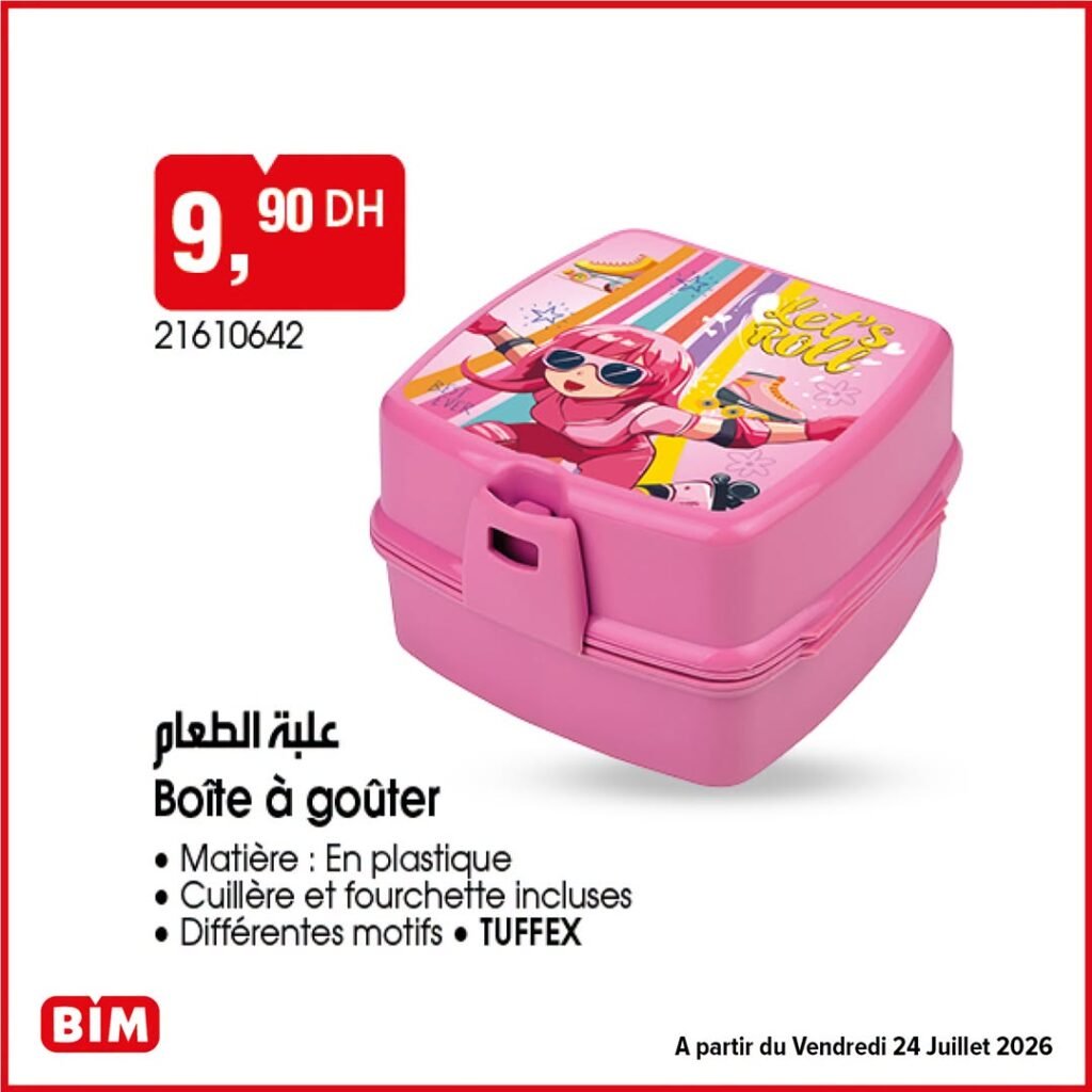 Promotion Bim vendredi 24 Juillet 2026