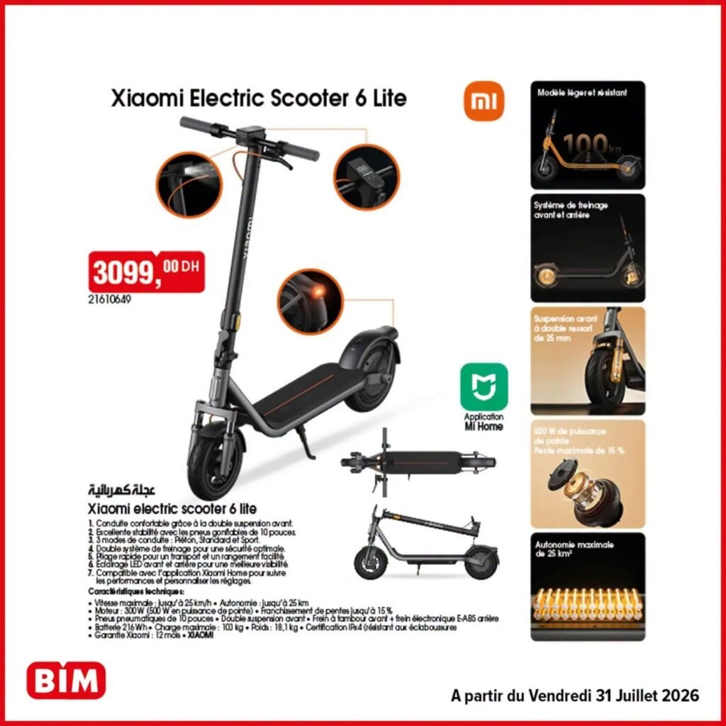 Promotion Bim vendredi 31 Juillet 2026