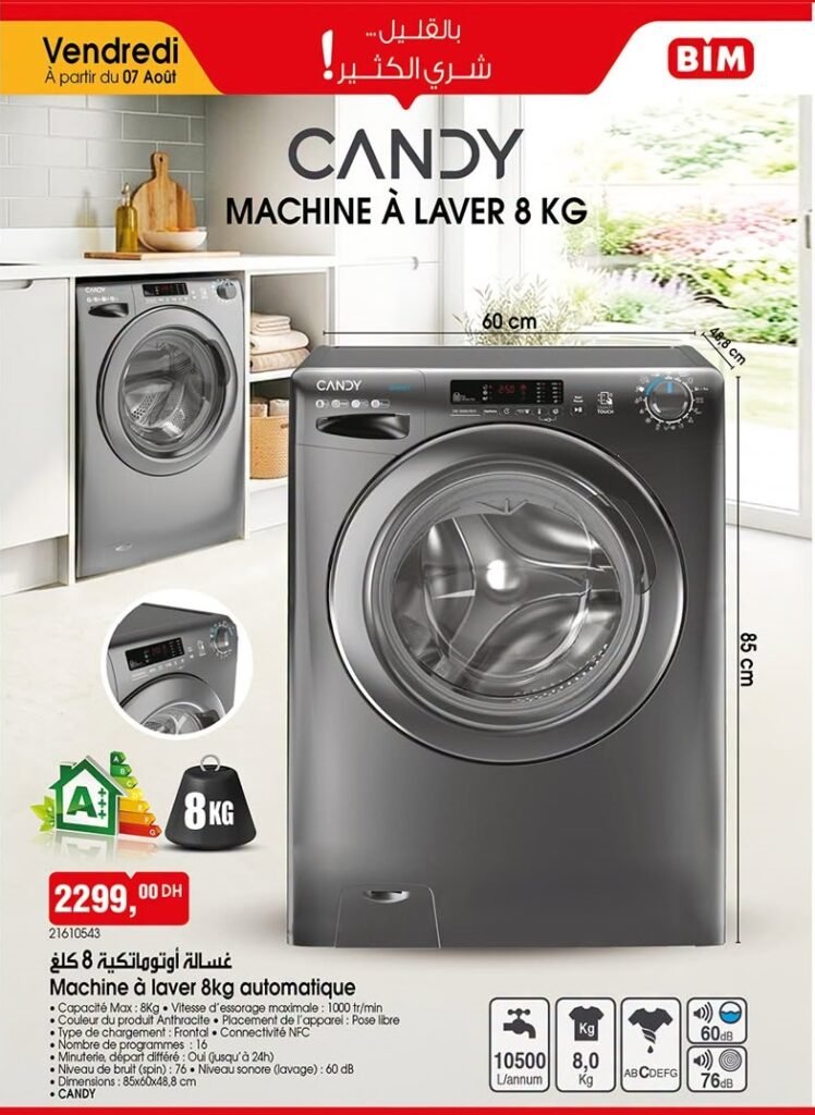 Bim 7 Août 2026 machine a laver
