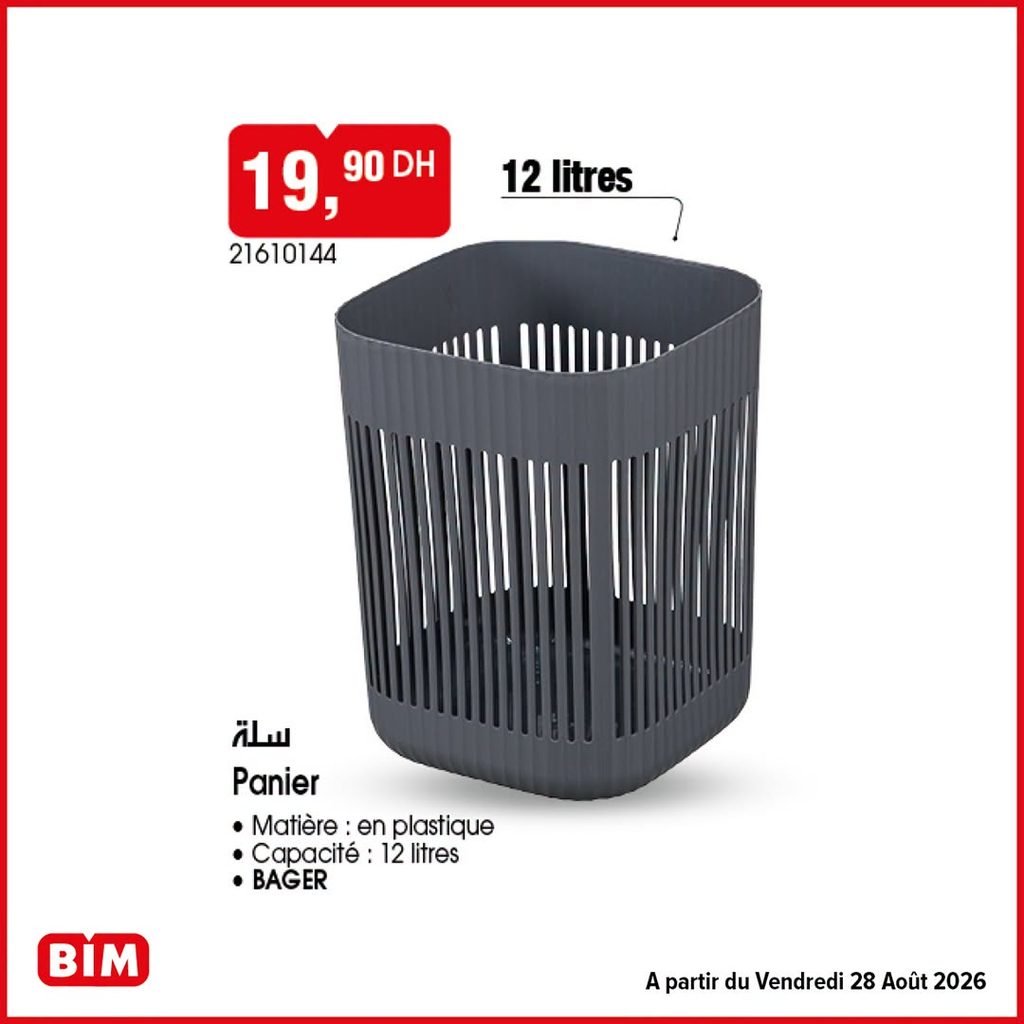 Promotion Bim vendredi 28 Aout 2026