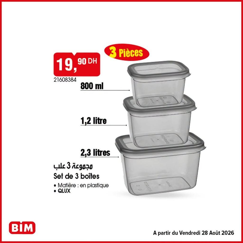 Promotion Bim vendredi 28 Aout 2026