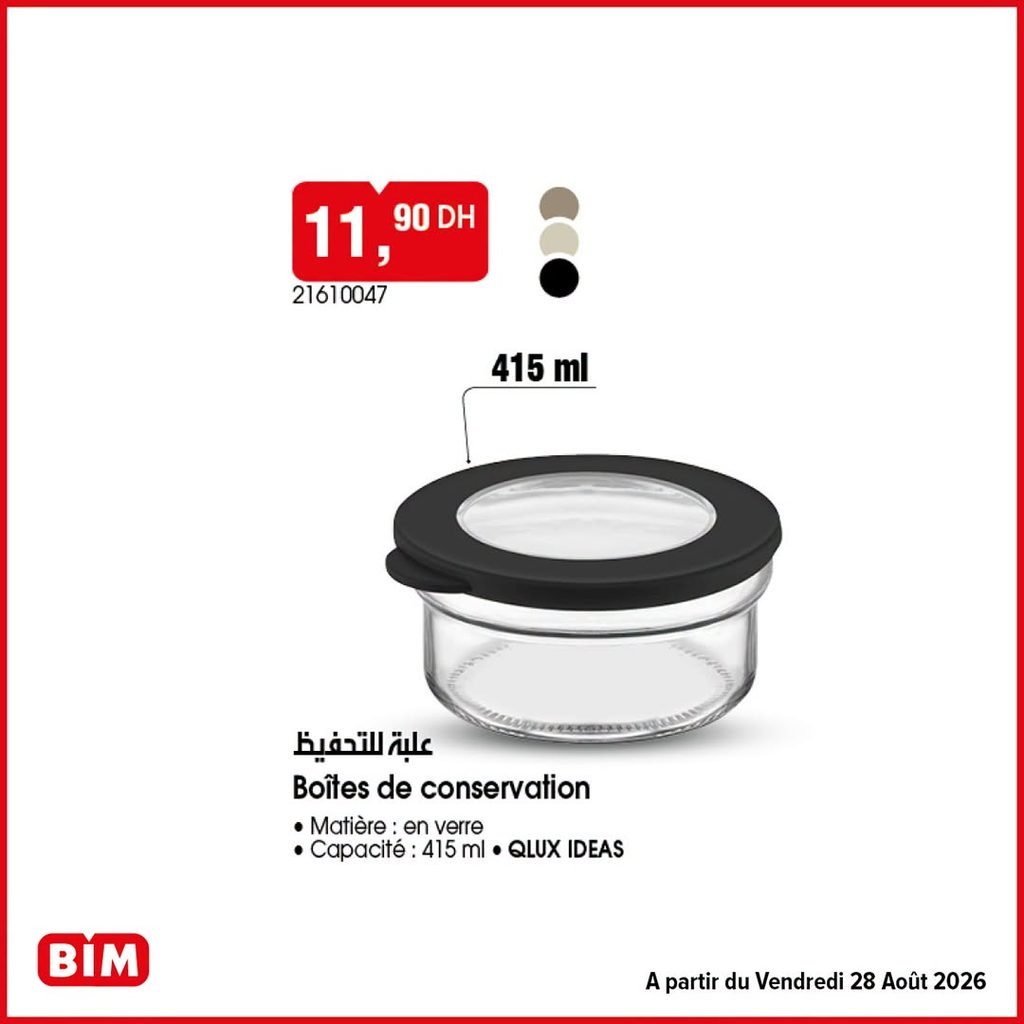 Promotion Bim vendredi 28 Aout 2026