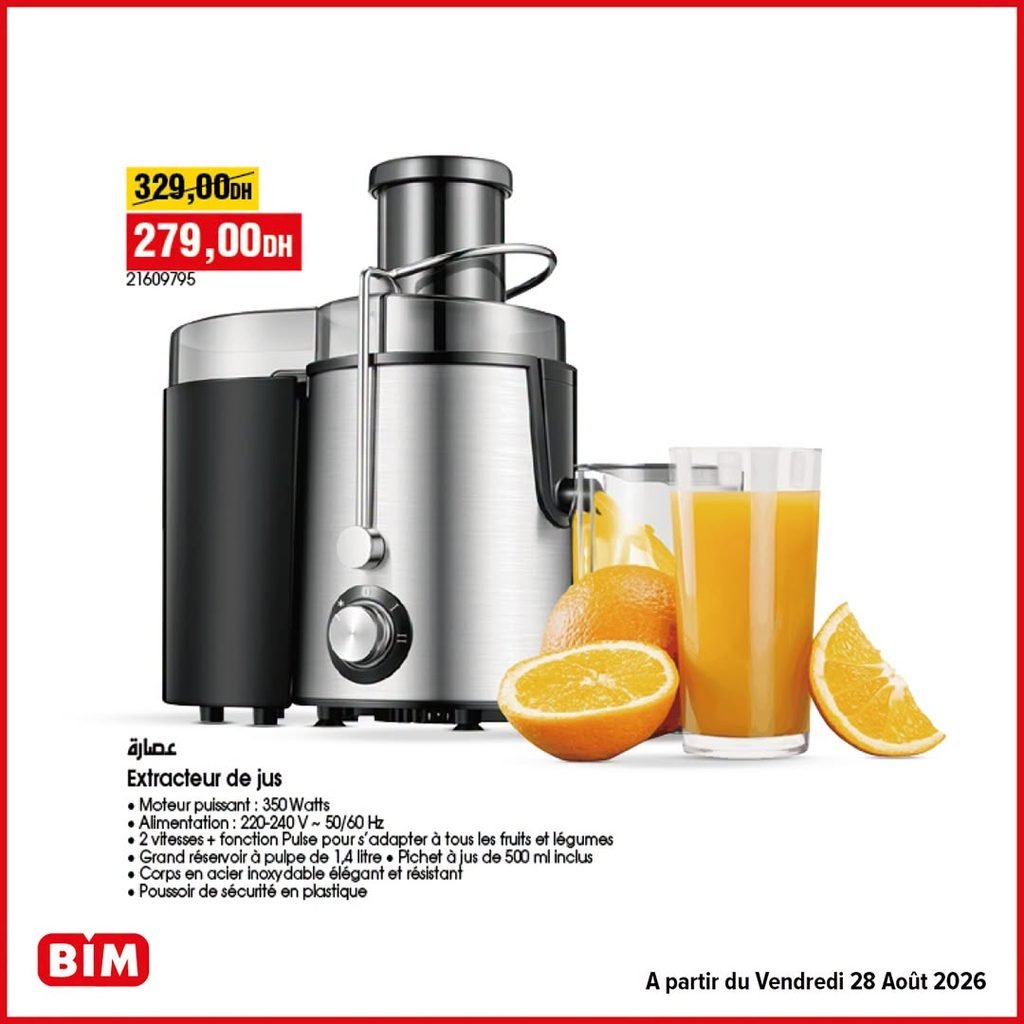 Promotion Bim vendredi 28 Aout 2026