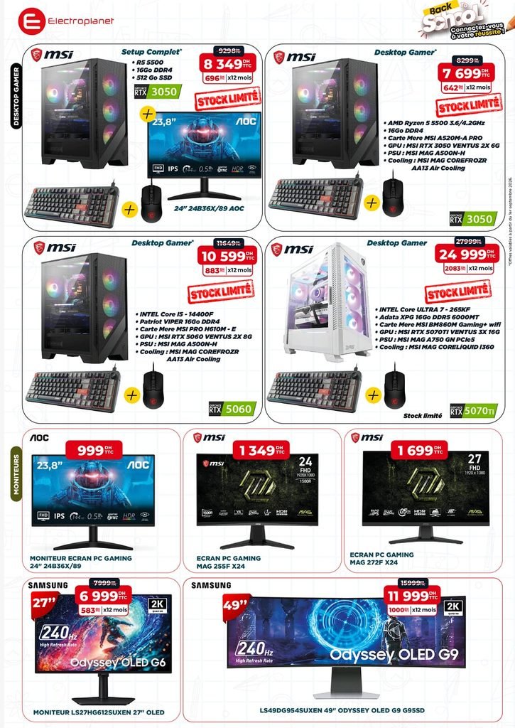 Soldes Electroplanet Back To School 2026