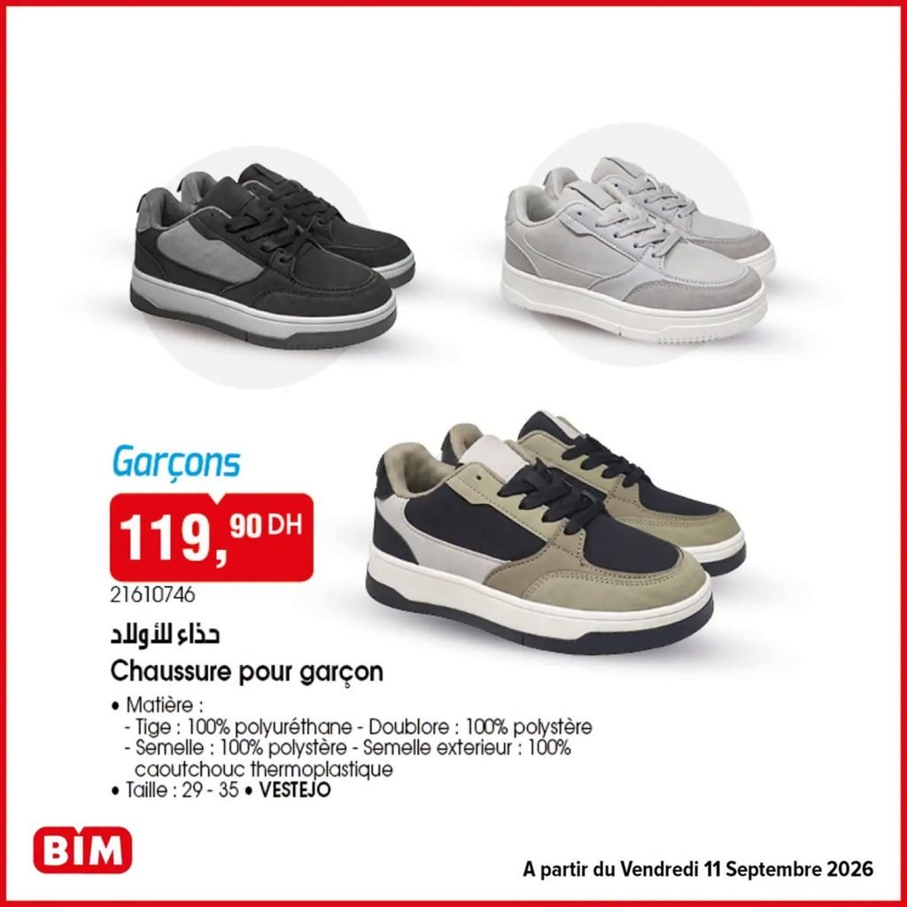 Promotion Bim vendredi 11 Septembre 2026