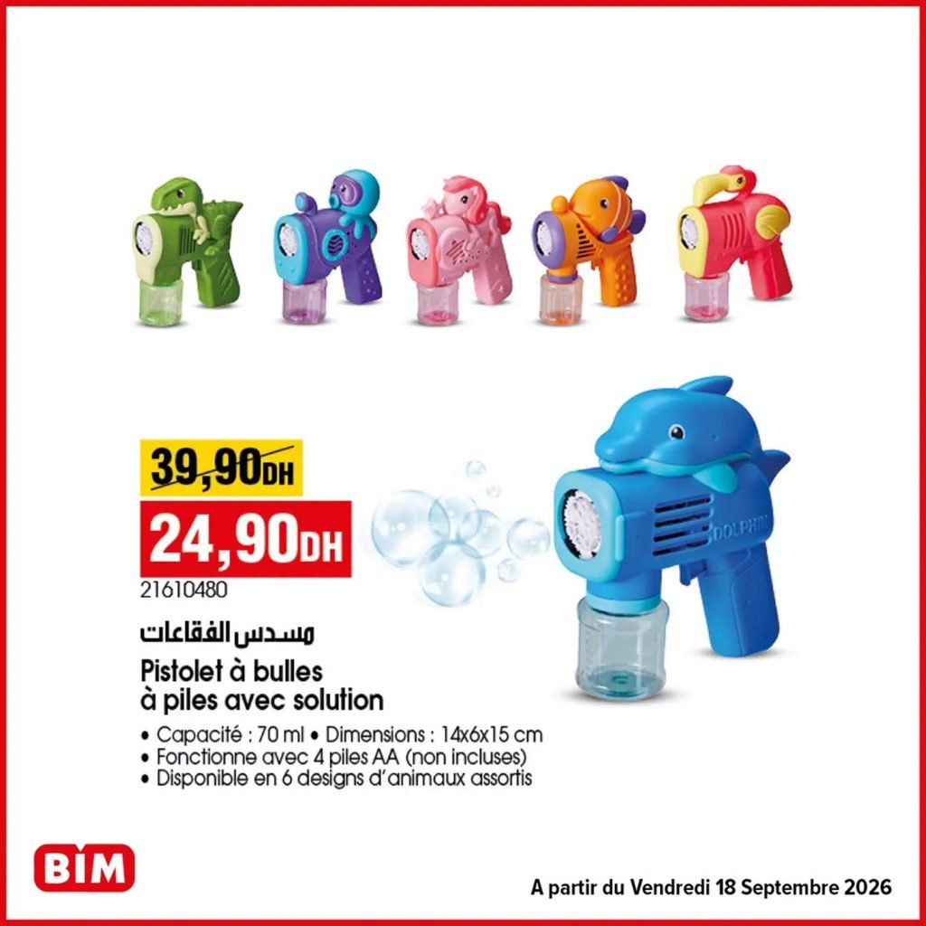 Promotion Bim vendredi 18 Septembre 2026