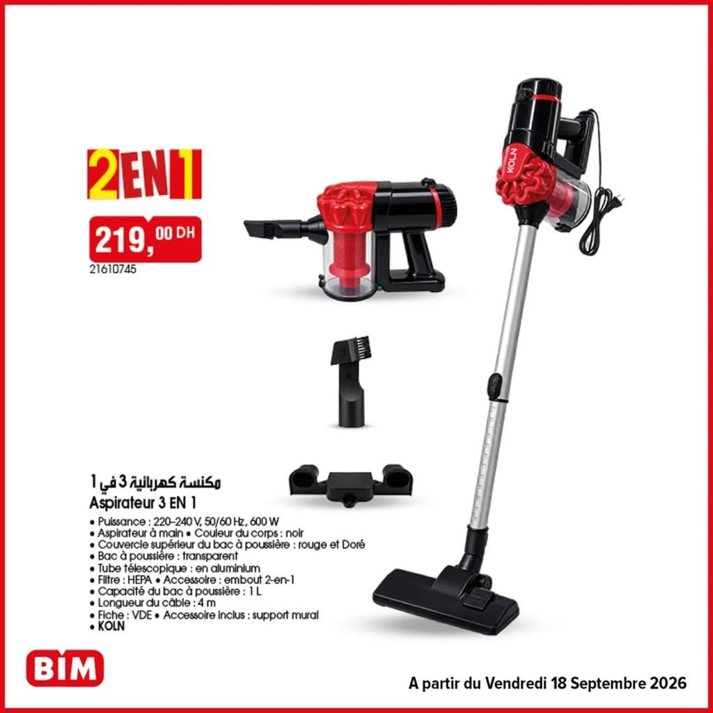 Promotion Bim vendredi 18 Septembre 2026