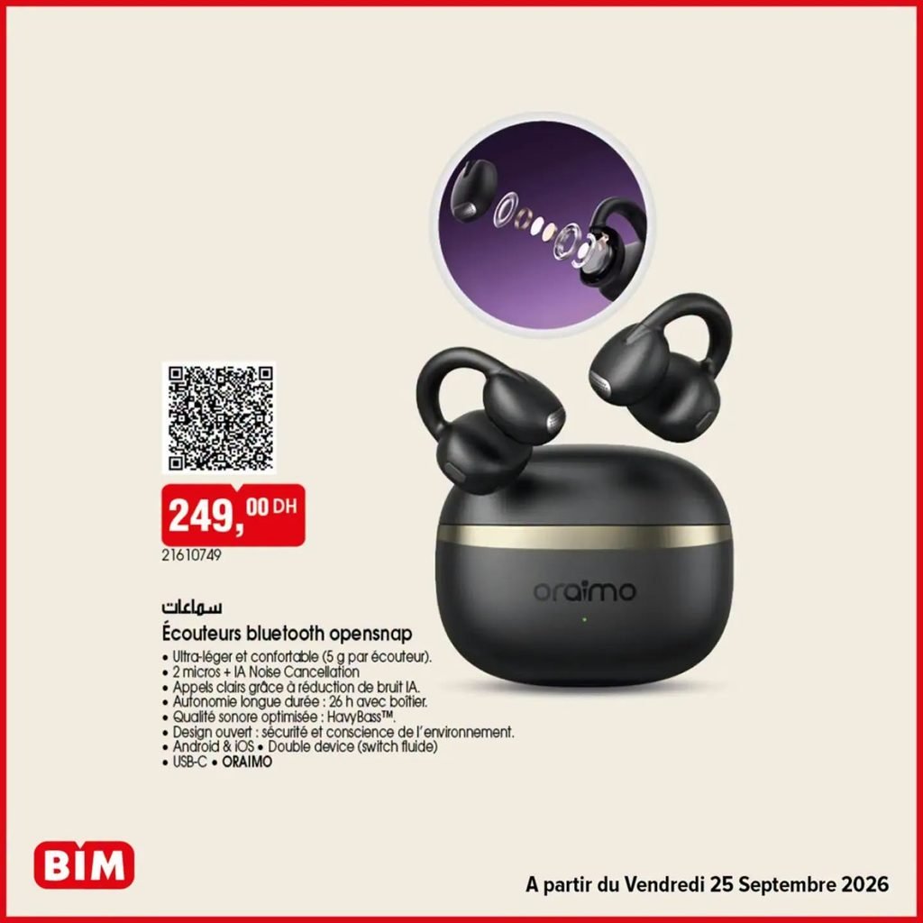 Promotion Bim vendredi 25 Septembre 2026