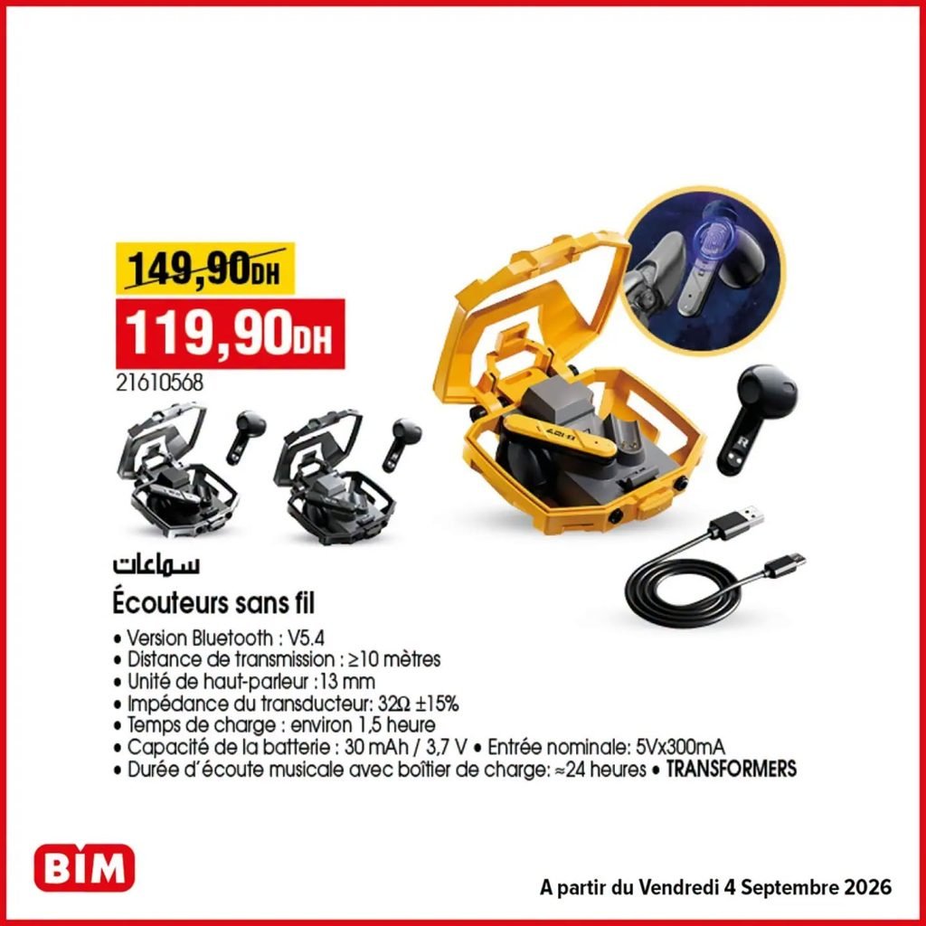 Promotion Bim vendredi 4 Septembre 2026