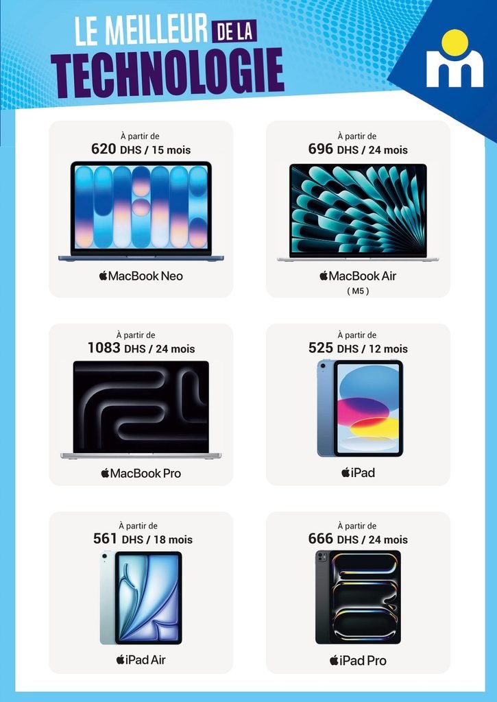 Catalogue Marjane du 01 au 31 octobre 2026 Le meilleur de la Technologie