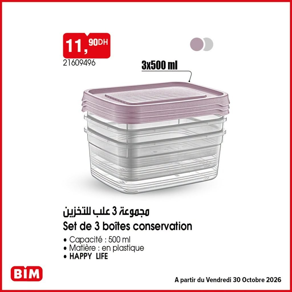 Prmotion Bim vendredi 30 octobre 2026