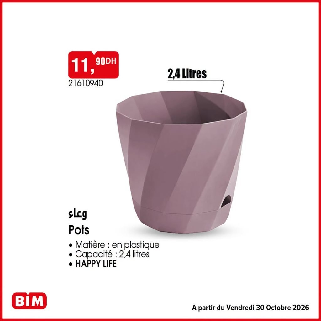 Prmotion Bim vendredi 30 octobre 2026