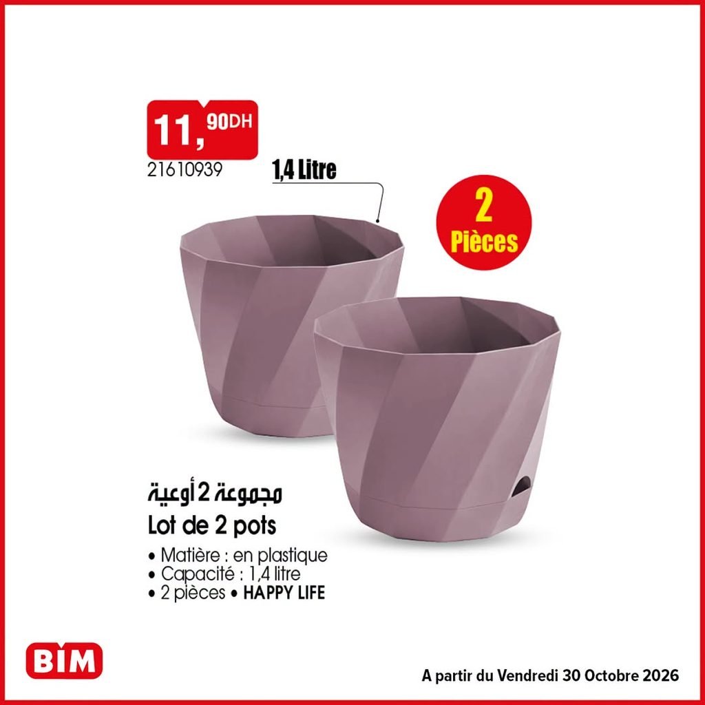 Prmotion Bim vendredi 30 octobre 2026