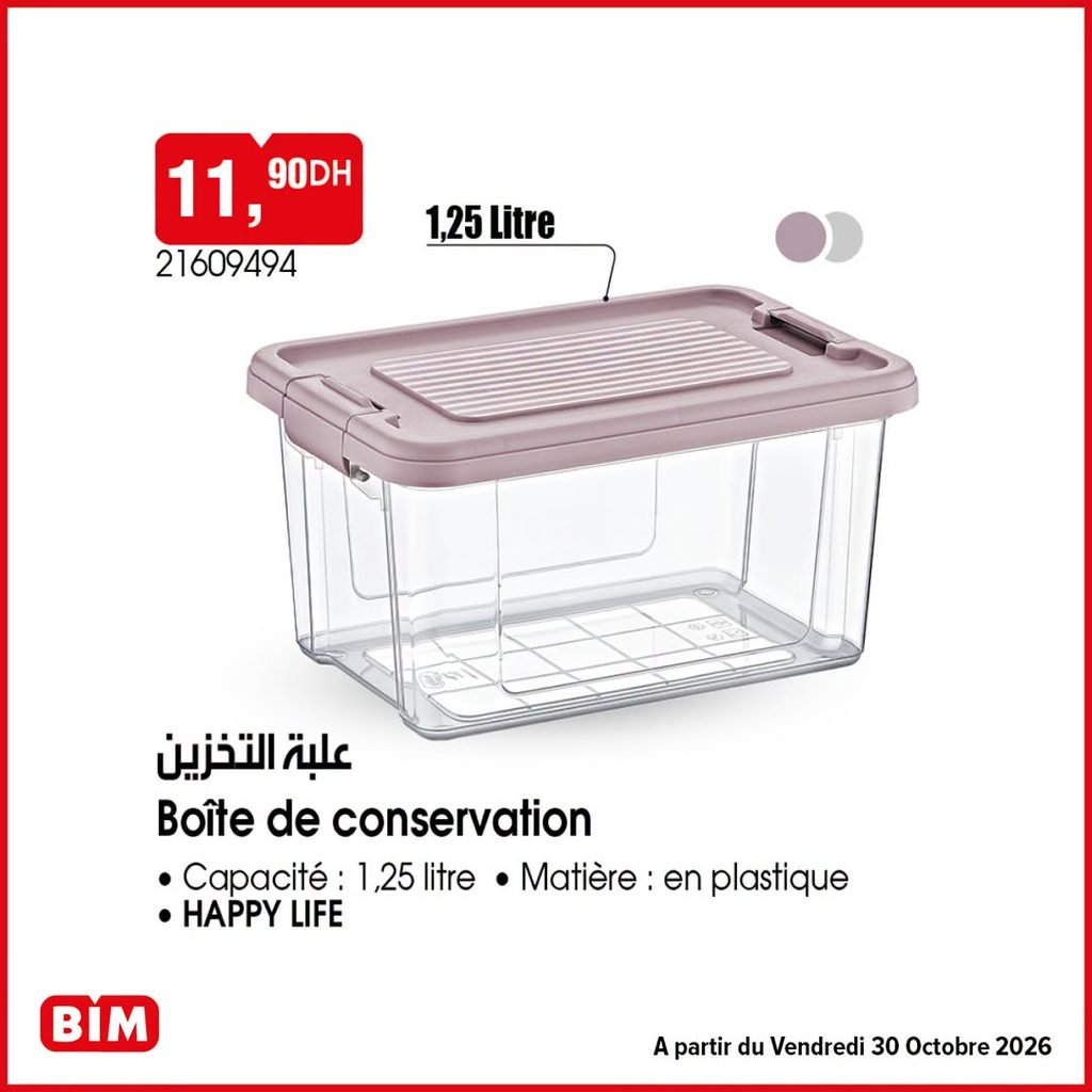Prmotion Bim vendredi 30 octobre 2026