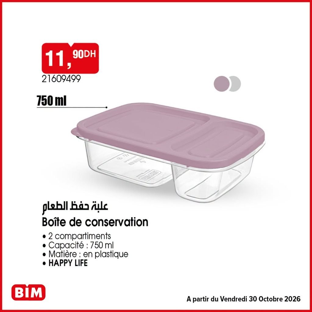 Prmotion Bim vendredi 30 octobre 2026