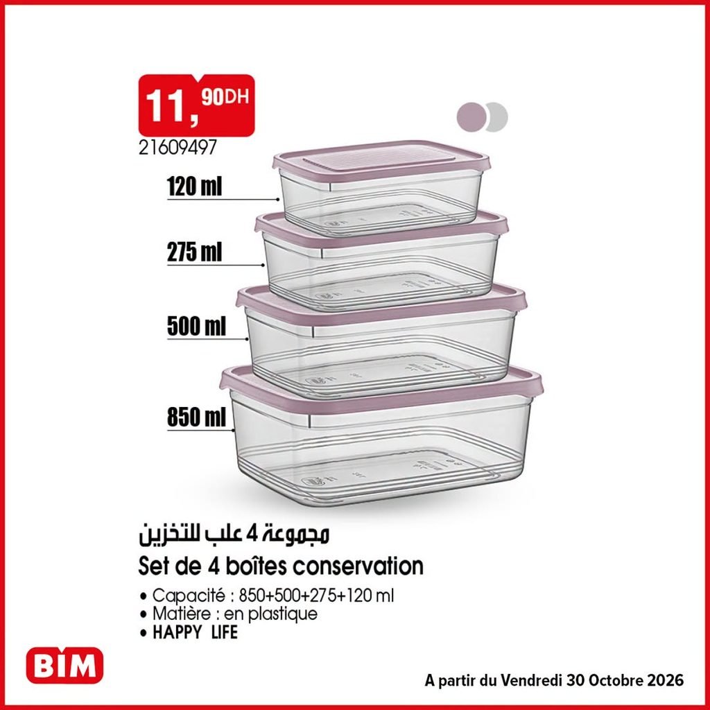 Prmotion Bim vendredi 30 octobre 2026