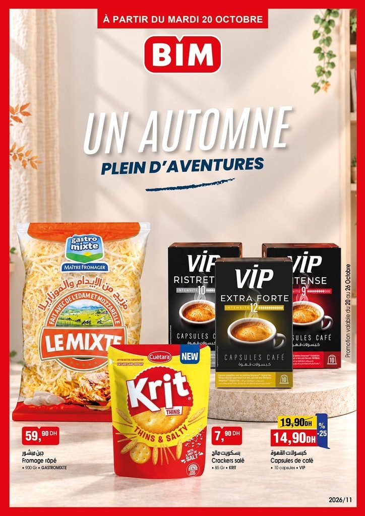 Promotion Bim mardi 20 octobre 2026