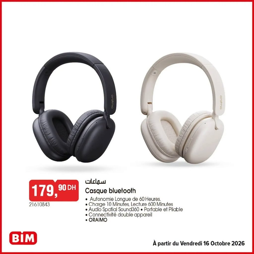 Promotion Bim vendredi 16 octobre 2026