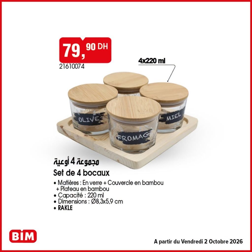 Promotion Bim vendredi 2 octobre 2026