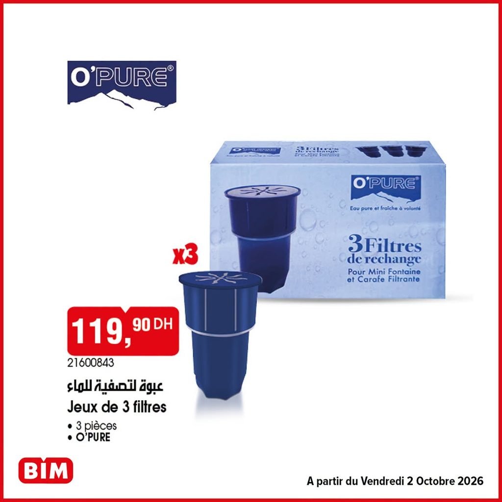 Promotion Bim vendredi 2 octobre 2026
