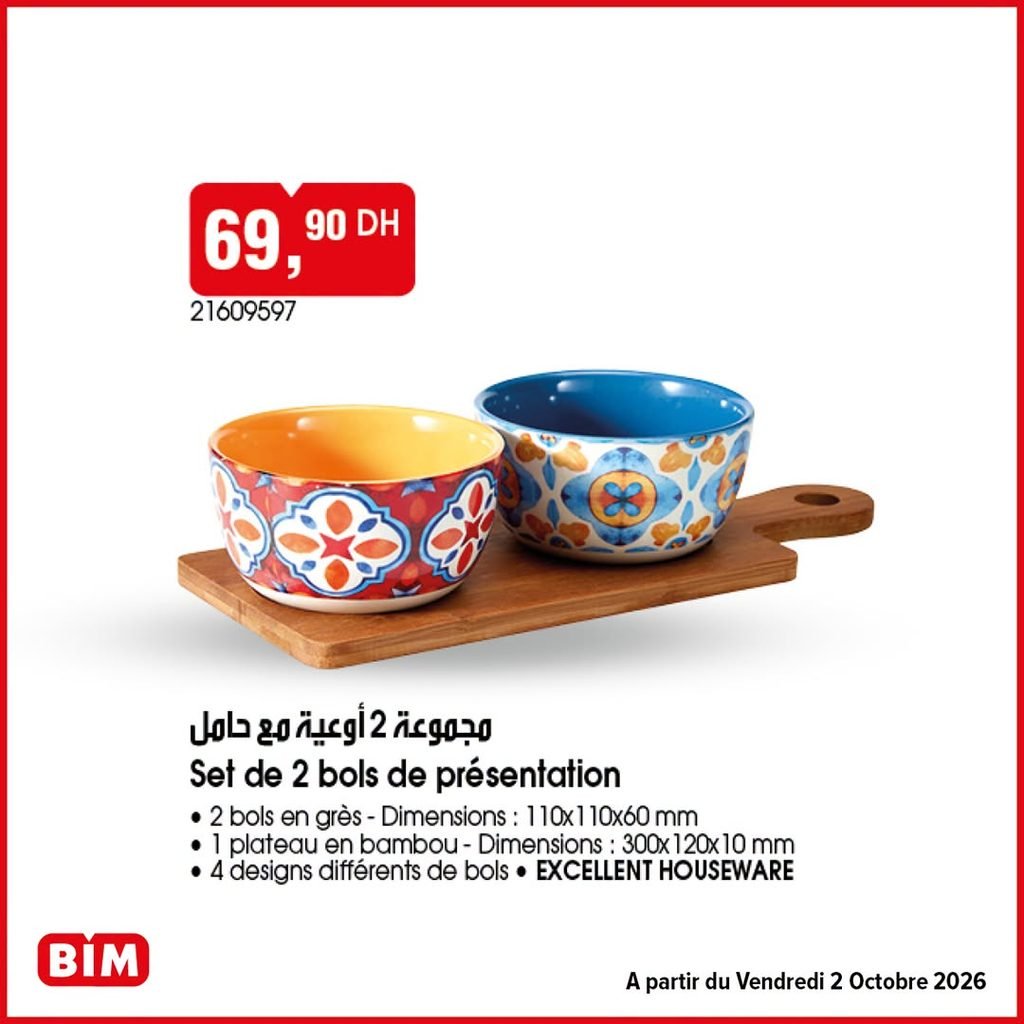 Promotion Bim vendredi 2 octobre 2026
