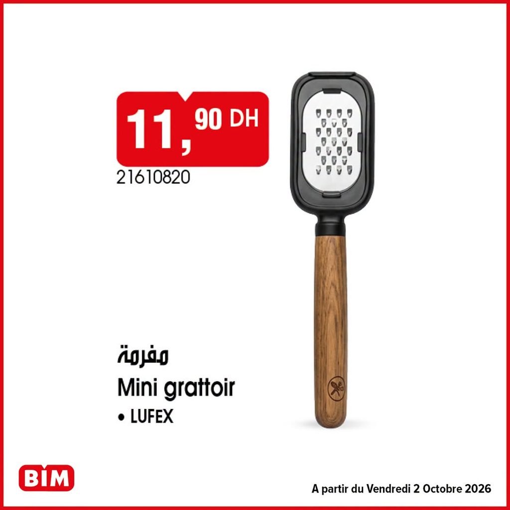 Promotion Bim vendredi 2 octobre 2026
