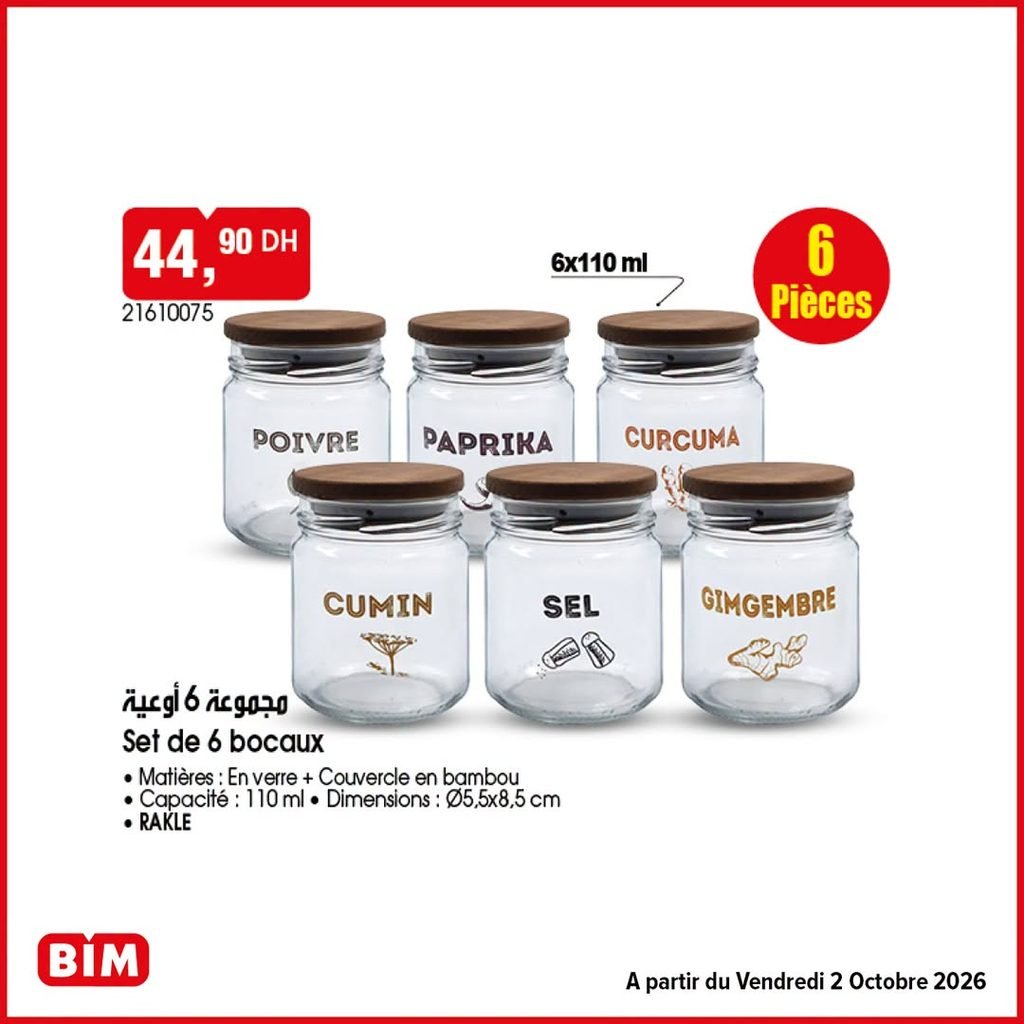 Promotion Bim vendredi 2 octobre 2026