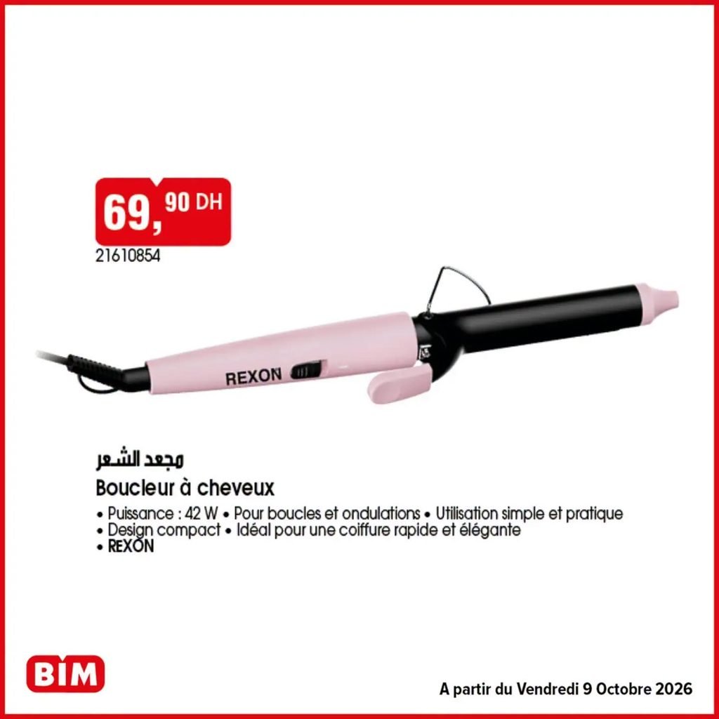 Promotion Bim vendredi 9 octobre 2026