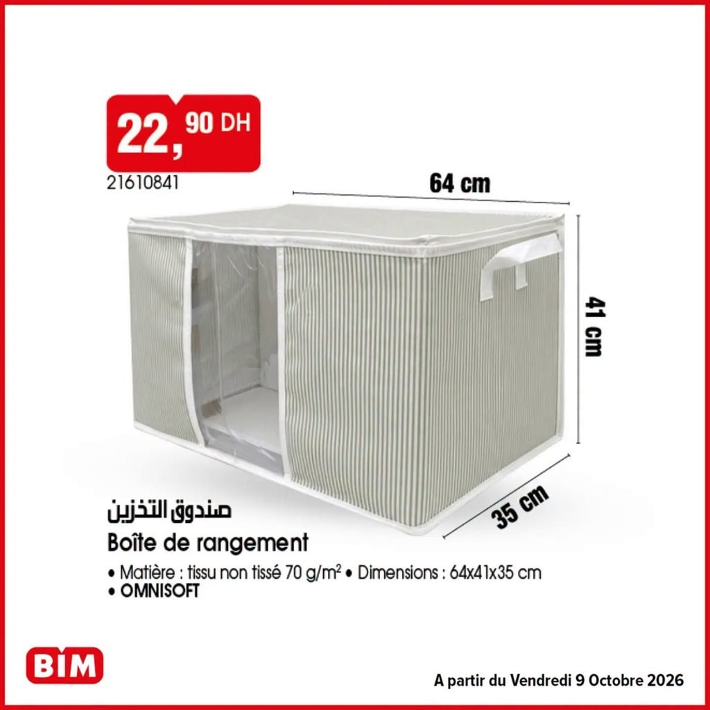 Promotion Bim vendredi 9 octobre 2026