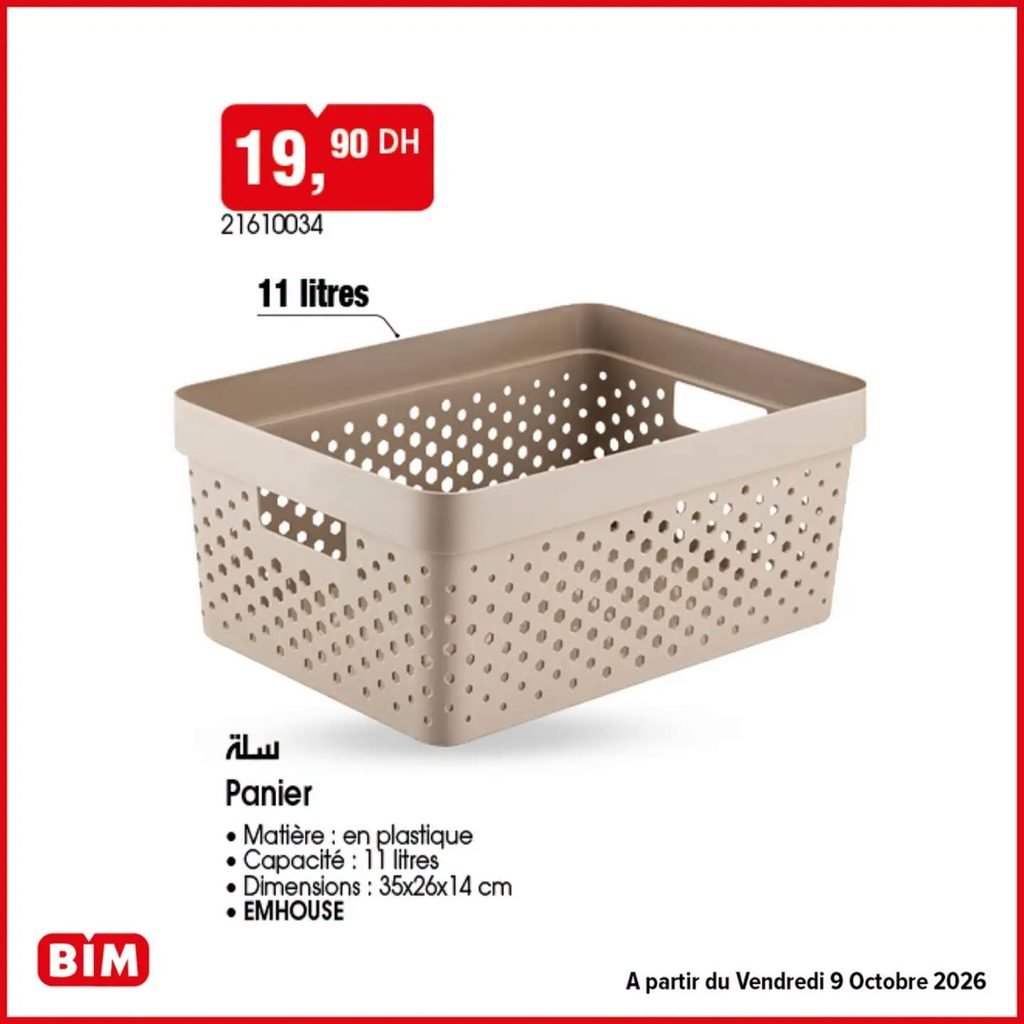 Promotion Bim vendredi 9 octobre 2026