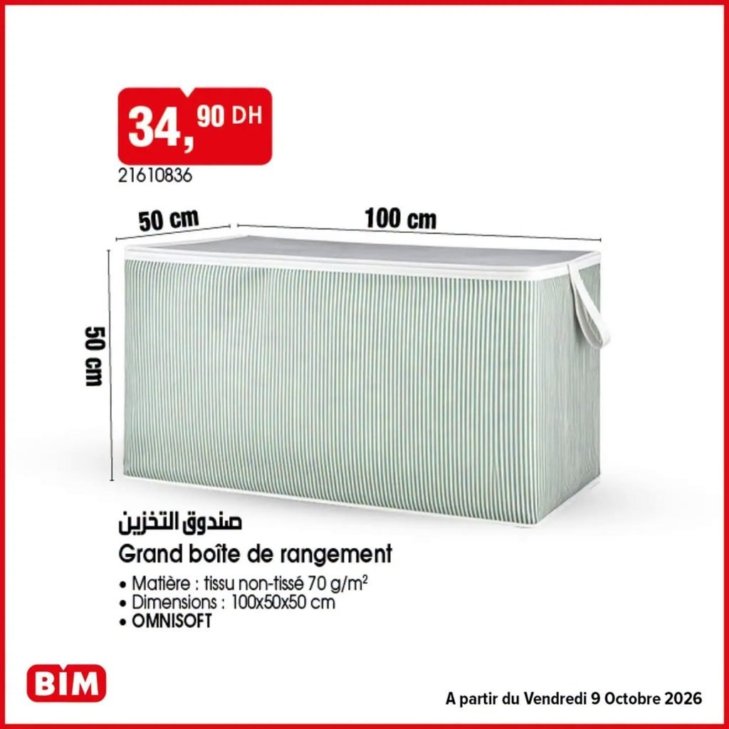 Promotion Bim vendredi 9 octobre 2026
