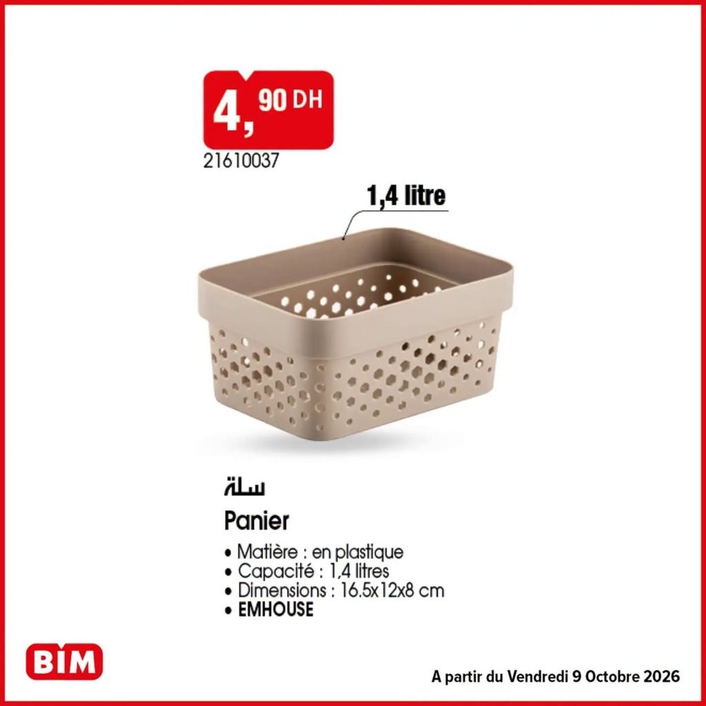 Promotion Bim vendredi 9 octobre 2026