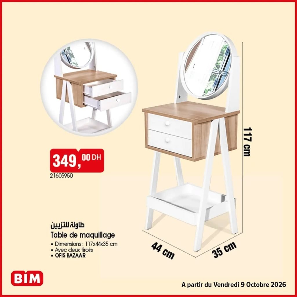 Promotion Bim vendredi 9 octobre 2026
